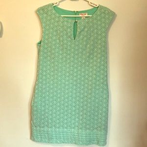 Turquoise cap sleeve dress
